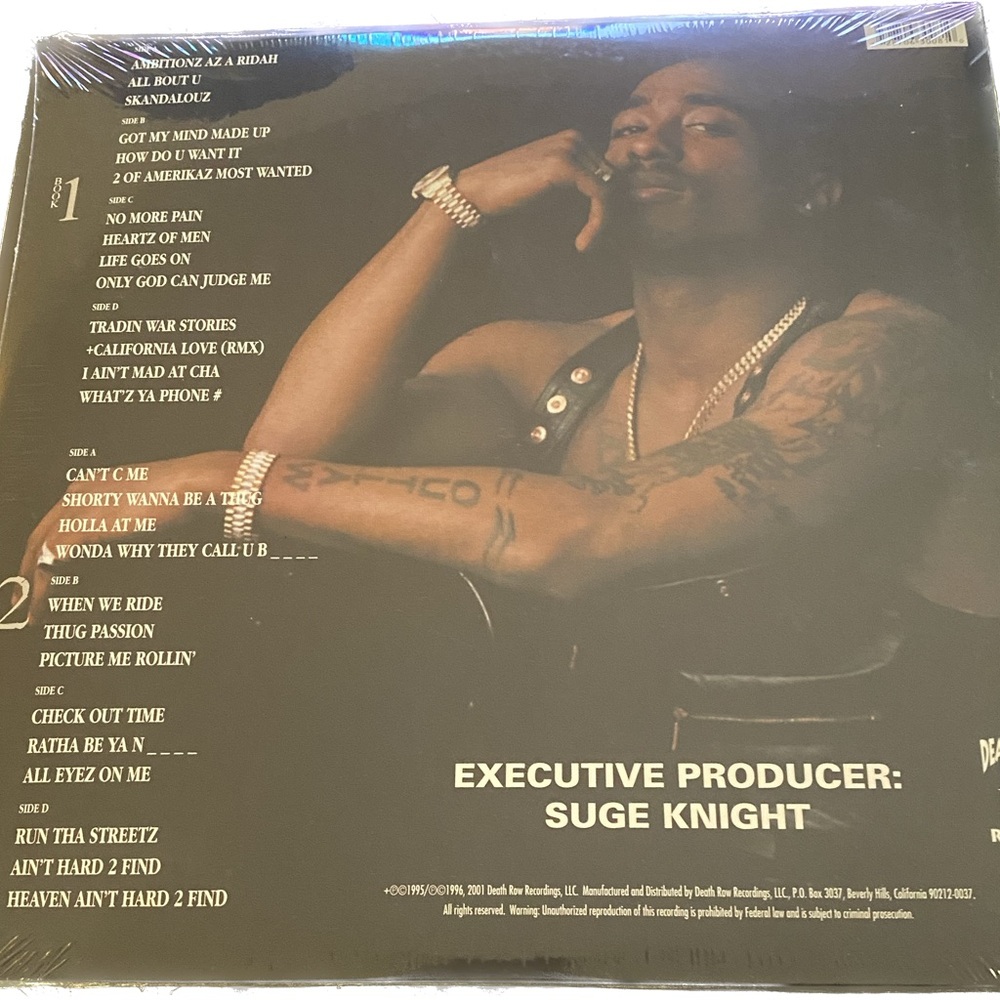 2Pac All Eyez On Me Rare Vinyl Record *Brand New/Never opened* w/2 CD’s - Picture 3 of 6